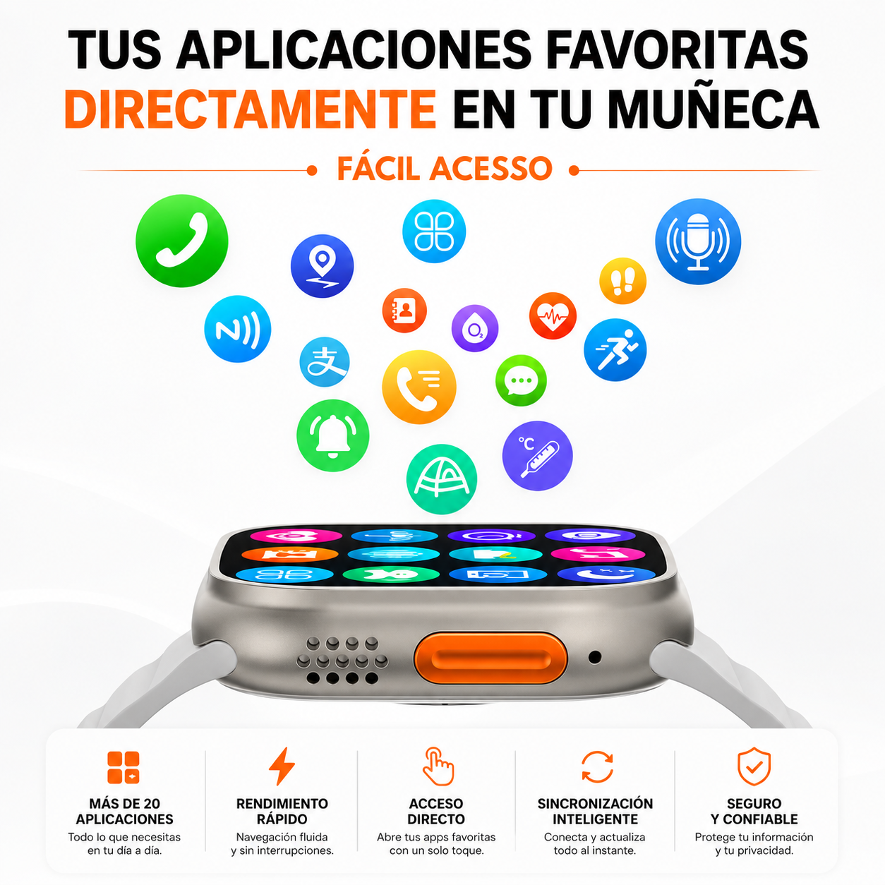 ⌚ Reloj Inteligente 2026 - Un potente mini celular en tu muñeca con doble cámara y SIM Card + 8 Correas de regalo! 🎁